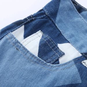 Cargo da donna Cargo Bluy Blu Jeans Zip pantaloni sciolti pantaloni tasche di grandi dimensioni y2k pantaloni a gamba larga gamba