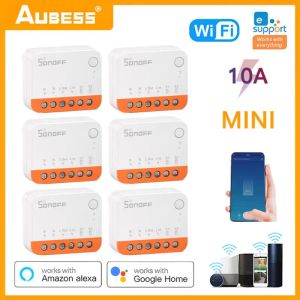 Kontroll SONOFF MINI WIFI SMART SWITCH MINIR4 ZIGBEE ZBMINIL2 Hem Automation Relämoduler EWelink -appen via Alexa Google Assistant