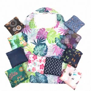 fi Fr Print Women's Handbags Foldable Eco Shop Bag Tote Pouch Reusable Grocery Storage Bag Organizer Shopper Bags N7ui#