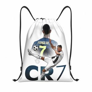 Regalo perfetto per Everye Cr7 Zaino con coulisse Sport Palestra Sackpack Resistente all'acqua Raldo Lover String Bag per Yoga q5Yv #