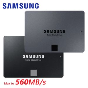 Samsung SSD 500 GB 870 EVO QVO 250G Internt fast tillståndskiva 1T 2T 4T 8TB HDD Hårddisk SATA 3 2.5 För bärbar dator HDD -dator