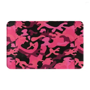 Carpets Cool Red Camouflage Doormat Rug Carpet Mat Footpad Bath Cartoon Absorbent Entrance Kitchen Bedroom Washable Water Oil Proof