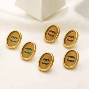 Designer Earring Letters Stud 18K gold-plated NEW Luxury Brand Women's Ellipse Earrings Wedding Party Jewellry 2843