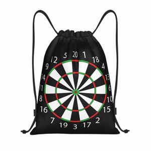 Darts Board Arrow Target DrawString ryggsäck Kvinnor Män Sport Gym Sackpack Portable Shop Bag Sack N7HF#