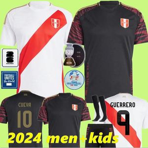 Copa Americ 2024 2025 Peru camisas de futebol 24 25 casa fora Seleccion Peruana Cuevas PINEAU ABRAM CARTAGENA LAPADULA FLORES Camisa de futebol kit infantil