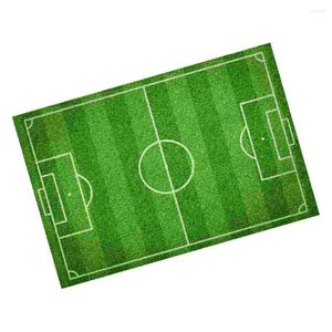 Bath Mats Football Field Entrance Doormat Indoor Welcome Door Mat Sports Foyer Entry Way Gift Green