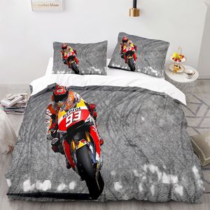 Marquez 93 Yatak Seti Yastık Kazıkları İkiz Tam Kraliçe Kral Yatak Keten 3d Baskı Marc Marquez 93 Yorgan Kapak Seti Gençler Erkek Yetişkin