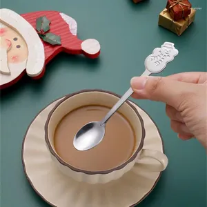 Spoons Coffee Spoon Durable Materials Festive Holiday Dessert Highest Evaluation Christmas Gifts Kitchen Utensils