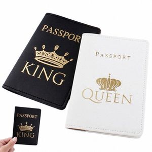 universal Travel Pu Leather Couple Lovers Passport Cover Passport Holder ID Credit Card Bag Wallet Purse 82Cg#