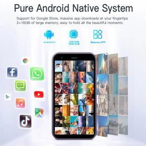 Servo mini smartphone puro system Android System 3.0 '' Visualizza WCDMA Dual Sim Card WiFi Hotspot GPS 2GB /16GB Smartphone tascabile Type-C