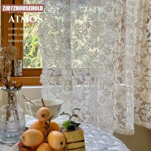 Fransız Perdeler Dantel Gazlı Gezazı Oturma Odası Kremi Retro Dalgalı Kenar Yatak Odası Koyu Pencere Kız Nakış Perde Kapısı