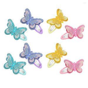 Bandanas 8 PCS Children's Butterfly Hair Clip Accessories Clips Small For Women Girls Little Korean version