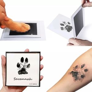 犬と猫の足のプリントスタンプパッド混乱無料のペットインクパッドあなたの毛皮のような友人の足のプリントをキャプチャして一生の思い出