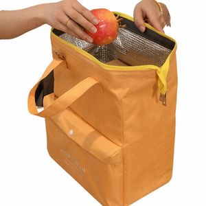 large Capacity Lunch Bag Women Waterproof Insulated Shoulder Crossbody Bags for Lunch Box Picnic Portable Fresh Cooler Bags 2023 C9WB#
