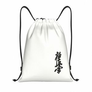 Kyokushin Karate DrawString ryggsäck Kvinnor Män gym SPORT SACKPACK FOLTABLE MARTIAL ARTS BUTSBAG SACK H1TM#