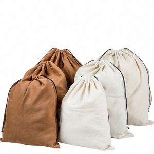 micro Suede Drawstring Packaging Large Bag Stripe Reusable Custom Fabric Shoe Bag Storage Purse Dust Bag For Handbag Luxury 44By#