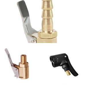 Upgrade Car Tire Deflated Valve Pump Nozzle Clamp Portable Inflatabe Air Chuck Inflator Adapter Thread Connector Tyre Accessories