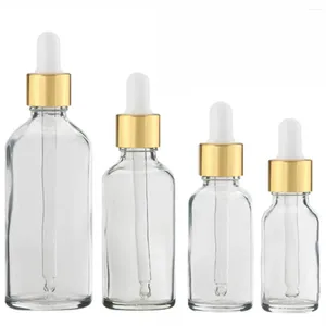 Storage Bottles 10X 5ml - 100ML Bulk Glass Dropper Bottle Essential Oils Serum Perfume Reagent Eye Pipette Dripper Portable Refillable