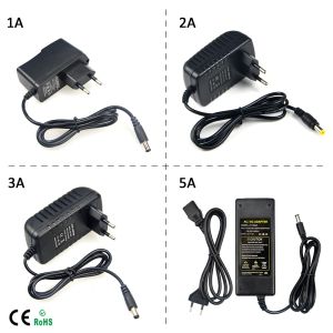 AC/DC Power Adapter 110V 220V till 12V 1A 2A Elektronisk strömtransformator Kraftförsörjningskonverterare Adaptertransformator