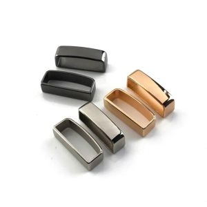 2 PCS Metal Belt Keeper D Shape Belt Rand Loop Ring Buckle Parts For Leather Craft Bag Strap Belt 40mm