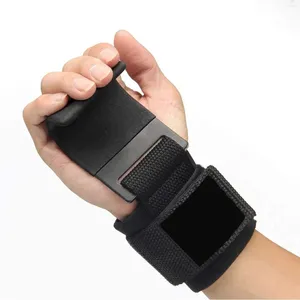 Wrist Support Weightlifting Palm Pull-up Wristband Widening Wrap With Hook For Bench Press Dumbbells