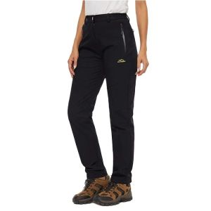 Calça de caminhada feminina de inverno eklentson lasca de esqui alinhado de esqui de neve