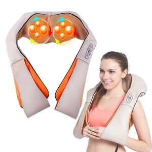 Massage Belt infrared kneading instrument U Shape celulitis Slimming Neck Shoulder Body Massager back vibrator electric Shiatsu 240329