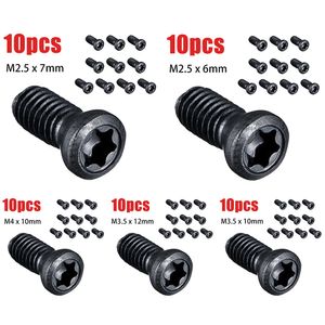 10 Pcs M2.5 M3.5 M4 Torx Screws For Replaces Carbide Insert CNC Lathe Tools Workshop Working Hand Tools Supplies