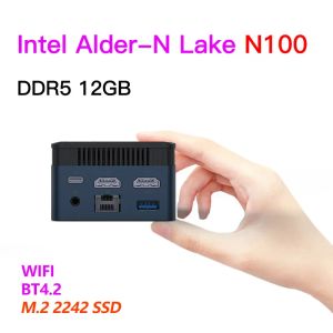 ZX01 Plus Intel Alder Lake N100 Mini PC Windows 11 DDR5 12 GB 128 GB/256 GB/512 GB M.2 SSD WiFI5 BT4.2 Mini PC Gamer Computer