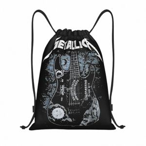 metallicas Music Rock Band Drawstring Bags Soccer Backpack Gym Sackpack String Bag for Exercise I2dI#