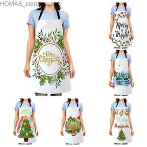 Aprons 1Pcs Halloween Kitchen Apron Women Pinafore Child Apron Skull Adult Apron Custom Apron Household Cleaning Supplies 55x68cm Y240401