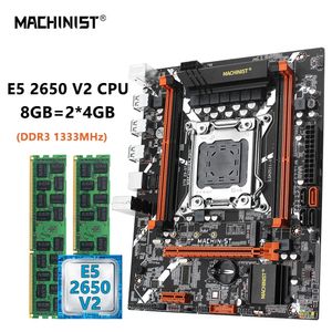 МАШИНИСТ X79 Z9 D7 Комплект материнской платы LGA 20113 Комплект Xeon E5 2650 V2 Процессор Процессор 8 ГБ2 шт.4 ГБ ECC DDR3 Память Оперативная память NVME M2 SATA 240326