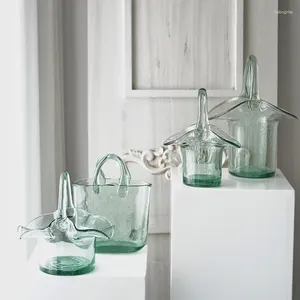 Vase Bubble Babket Bagglas