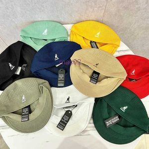 Berets estilo britânico kan bordado chapéu frontal de alta qualidade oco sboy tendência masculina e feminina com sacos de etiqueta