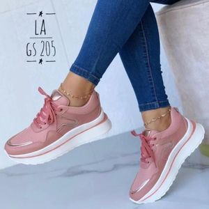 Scarpe casual piattaforma da donna autunno 2024 stringate aumento altezza sneakers robuste per donna corsa leggera da esterno