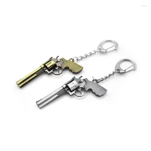 Keychains Novel Counter Strike Revolver Guns Keychain Gadgets för män Trinket CS GO AWP Rifle Sniper Key Ring Smycken souvenirer gåva