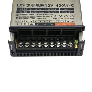 Dış Mekan Yağmuru Anahtarlama Güç Kaynağı Aydınlatma Transformatörleri AC/DC 5V 12V 24V 60W 100W 200W 300W 400W LED Açık Mekan Transformatör