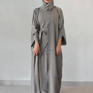 Fábrica de roupas étnicas abayas para mulheres kaftan leve estiramento poliéster casual adulto cetim abaya mulher dubai luxo