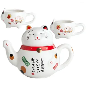 Teaware sätter japansk stil tesvar hushållsglas kopp dricka leverans keramik tekanna vintage