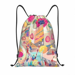 custom Pikmins Video Gaming Drawstring Bags for Shop Yoga Backpacks Women Men Sports Gym Sackpack v6GF#