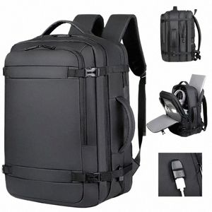 new 40L Expandable USB Travel Backpack Flight Approved Carry Bags for Airplanes Water Resistant Durable 17-inch Backpack Men u2wq#