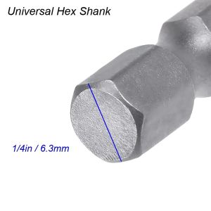 11/12Pcs 1/4" Hex Bits Driver Tamper Proof Security Drill Magnetic Bit Set Torx Screwdriver Flat Head High Quality 50/100mm