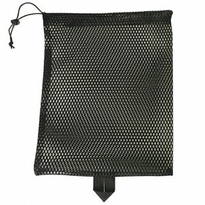 DrawString Mesh Storage Bag Sports Gym Bag Multi Purpose Tvättväska Ultralight Breattable för simning Diving Snorkling K2um#