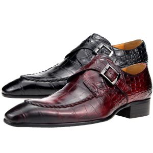 Stivali Factory Scarpe da uomo su misura Oxford Scheme di cuoio genuino in pelle squisita a mano Luxur alfata Social Formale Wear Man Wedding