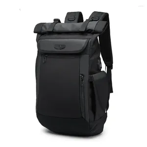 Backpack Men Fashion Schoolbag For Teenager Male 15.6 Inch Laptop Backpacks Water Repellent Oxford Travel Bag USB Mochila