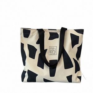 Youda Canvas Shop Taschen Eco wiederverwendbare faltbare Umhängetasche 2022 Neue Reißverschluss große Handtasche Tote für Frauen Shopper Tasche S0JS #