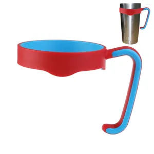 Vinglasögon Tumbler Handle tillgängligt Anti Travel Mug Grip Cup Holder For Trail and Mugs Red