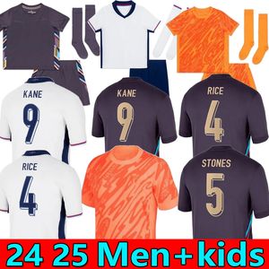 S-4XL 2024 Englands Euro Bellingham Futbol Formaları Milli Takımı Kane Sterling Rashford Maç Öncesi Sancho Grealish Foden Saka 23 24 25 Futbol Gömlek Erkek Çocuklar Üniforma