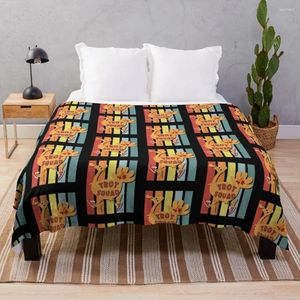 Blankets Turkey Trot Squad - Happy Thanksgiving Run Throw Blanket Soft Plaid Loose Sofa Quilt Fashion