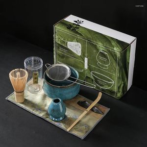 Наборы чайной посуды, японский матча, подходящий для чистки чаши чая, взбивалка для яиц, керамический набор для церемоний, набор вручную